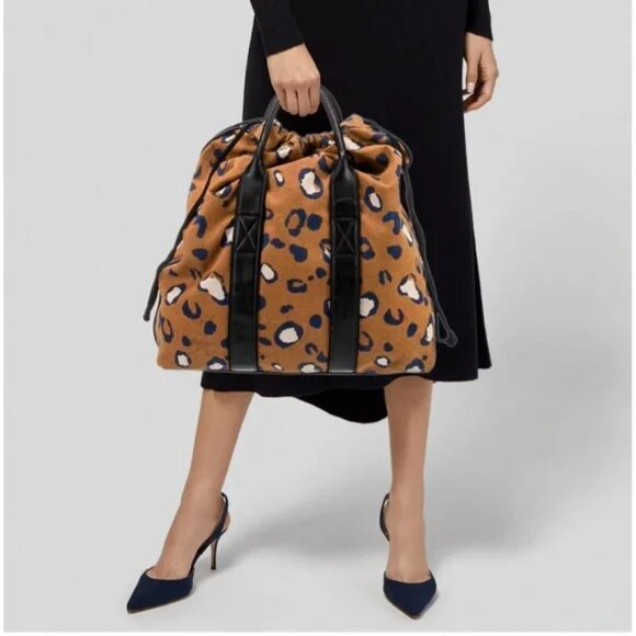 3.1 Phillip Lim for Target Handbags - 3.1 Phillip Lim x Target Leopard Print Draw String Vegan Weekender